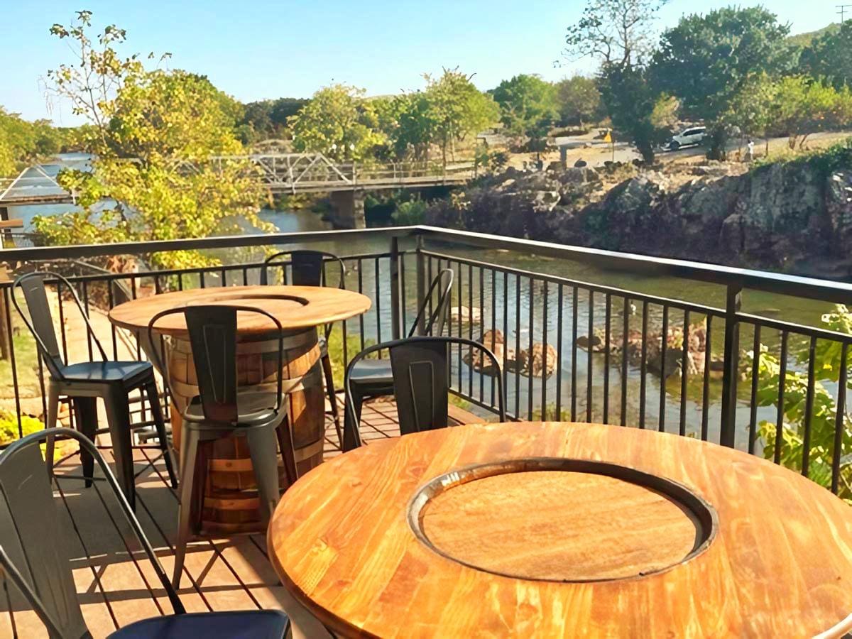 View from Bootleggers in Medicine Park